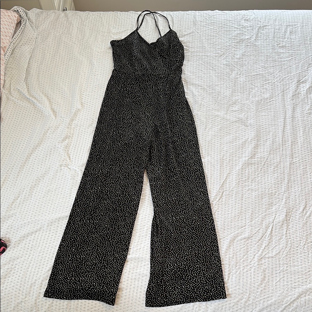 Black and White Polka Dot Jumpsuit